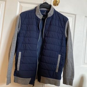 Pre-owned Johnnie-O Barley Wake Blue/Gray Full Zip (L)